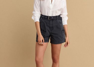 Σορτς με ζώνη και τσέπες - 5206634944146 -  - 