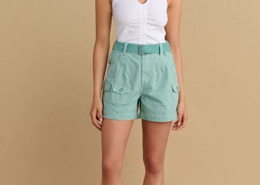 Σορτς με ζώνη και τσέπες - 5206634944191 -  - 