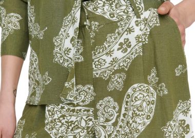 Σορτς Only Onlbella Linen Hw Tailored 15289371-Olive Branch Γυναικείο - Only - 