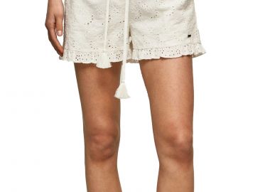 Σορτς Pepe Jeans Cleva PL801028-800-WHITE Γυναικείο - Pepe Jeans - 