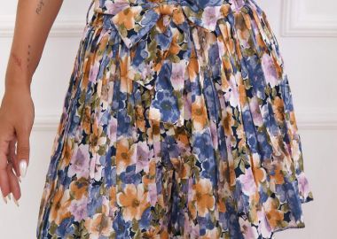 ΣΟΡΤΣΟΦΟΥΣΤΑΚΙ - FLORAL PLEATED - fashionroom - 