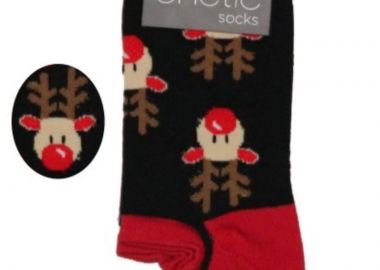 Σοσόνια Christmas Deer μαύρο unisex - chetic socks - 
