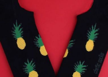Σοσόνια με σχέδιο ανανά unisex - chetic socks - 