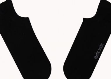 Σοσόνια μονόχρωμα μαύρα unisex - chetic socks - 