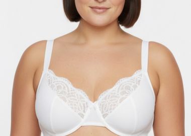 Σουτιέν χωρίς ενίσχυση με μπανέλα σε λευκό χρώμα -  - 