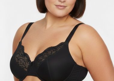 Σουτιέν χωρίς ενίσχυση με μπανέλα σε μαύρο χρώμα -  - 