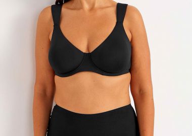 Σουτιέν χωρίς ενίσχυση με μπανέλα σε μαύρο χρώμα plus size -  - 