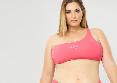 Σουτιέν μαγιό με έναν ώμο - Laser Pink - TOMMY HILFIGER - 