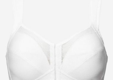 Σουτιέν με μπροστινό κούμπωμα σε λευκό χρώμα -  - 