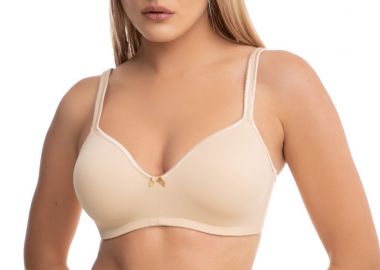 Σουτιεν Plus Size Soft Cup Norddiva Μπεζ - Norddiva - 