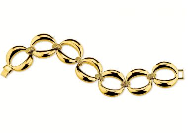 SOVRANI Βραχιόλι από ανοξείδωτο ατσάλι Gold J9702 - Sovrani - 