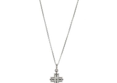 SOVRANI Κολιέ-Σταυρός από Aσήμι 925 Silver J9325 - Sovrani - 