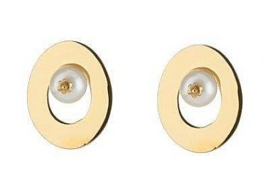 SOVRANI Σκουλαρίκια από ανοξείδωτο ατσάλι Gold J4878 - Sovrani - 