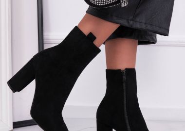 ΣΟΥΕΤ ΜΑΥΡΟ ΜΠΟΤΑΚΙ - AARON - fashionroom - 