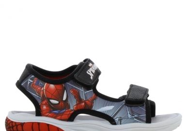 SPIDERMAN Πέδιλο με Φωτάκι 25-33 - ΜΑΥΡΟ - Spiderman - 