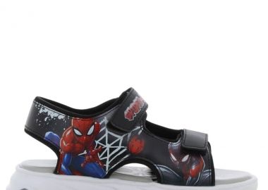 SPIDERMAN Πέδιλο με Φωτάκι Led 25-33 - ΜΑΥΡΟ - Spiderman - 