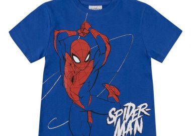Spiderman Tour Παιδικό Κοντομάνικο Μπλουζάκι Μπλε - Marvel Spiderman - 