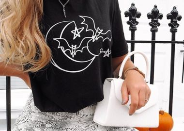 SPOOKY NIGHT BLACK TSHIRT - sense-shop - 