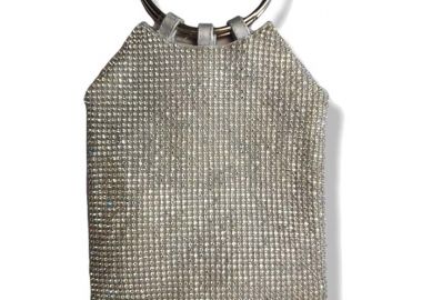 square '20s glam silver τσαντάκι - PerfectDress.gr - 