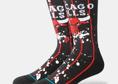 STANCE OVERSPRAY CHICAGO BULLS CREW SOCKS ΜΑΥΡΟ - STANCE - 