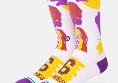 STANCE PAINT LEBRON CREW SOCKS ΑΣΠΡΟ - STANCE - 