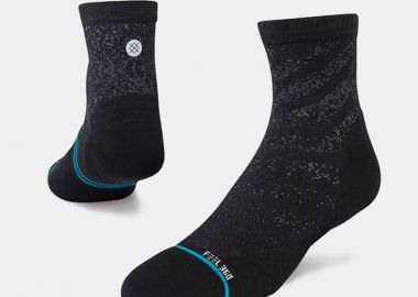 STANCE RUN LIGHT QUARTER SOCKS ΜΑΥΡΟ - STANCE - 