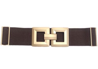 statement ελαστική ζώνη Dada brown - PerfectDress.gr - 