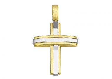 Σταυρός Χρυσός και Λευκόχρυσος Κ14 - 13093M -  - 