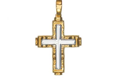 Σταυρός Δίχρωμος Κ14 - 06090 -  - 