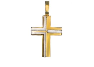 Σταυρός Δίχρωμος Κ14 - 13009 -  - 