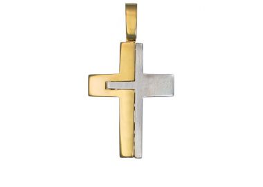 Σταυρός Δίχρωμος Κ14 - 13010 -  - 
