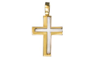 Σταυρός Δίχρωμος Κ14 - 13012 -  - 