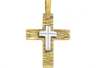 Σταυρός Δίχρωμος Κ14 - 13054 -  - 