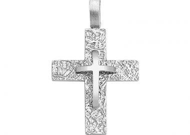 Σταυρός Λευκόχρυσος Κ14 - 13057 -  - 