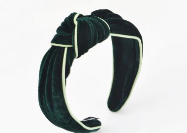 Στέκα βελούδινη με κόμπο & διχρωμία - MAT FASHION - 