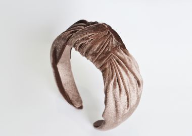 Στέκα βελούδινη με κόμπο - MAT FASHION - 