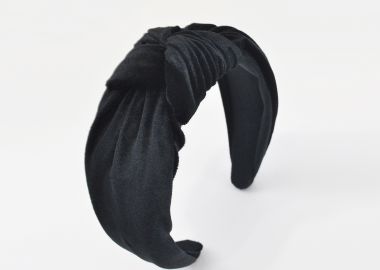 Στέκα βελούδινη με κόμπο - MAT FASHION - 