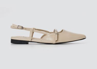 Stephan Μυτερές Slingback μπαλαρίνες - P-1510 - Off White - Stephan - 