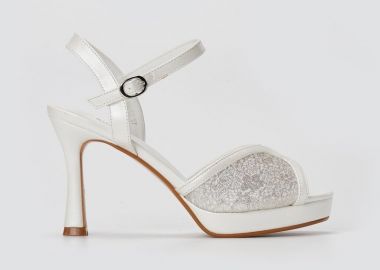 Stephan Πέδιλα με λεπτό τακούνι και φιάπα - HA-52 - White Pearl - Stephan - 