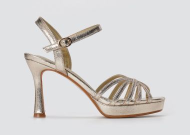 Stephan Πέδιλα με λουράκι στον αστράγαλο - HA-51 - Gold Metallic - Stephan - 