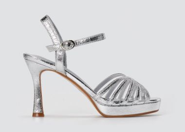 Stephan Πέδιλα με λουράκι στον αστράγαλο - HA-51 - Silver Metallic - Stephan - 