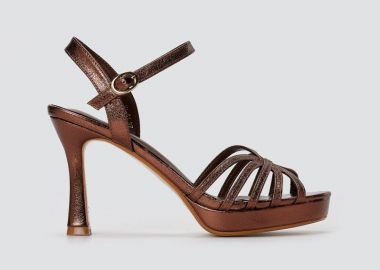 Stephan Πέδιλα με ψηλό τακούνι - HA-51 - Bronze Metallic - Stephan - 