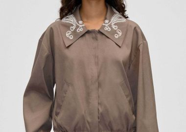 Stine Goya γυναικείο bomber jacket - SG-SS26-J070-2492 Μπεζ - STINE GOYA - 