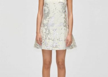 Stine Goya γυναικείο mini φόρεμα metallic jacquard 