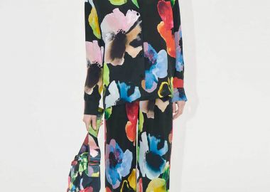 Stine Goya γυναικείο παντελόνι με floral print 