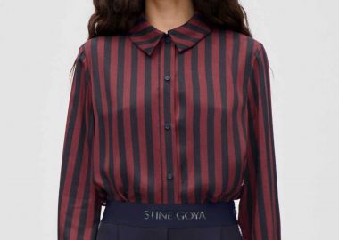 Stine Goya γυναικείο πουκάμισο ριγέ - SG-PS26-T091-2263 Μπλε Σκούρο - STINE GOYA - 