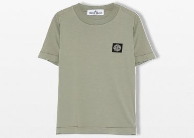 STONE ISLAND Ανδρικό Cotton T-shirt In Green - STONE ISLAND - 