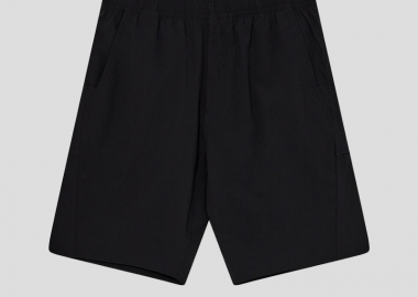 STONE ISLAND Ανδρικό Μαύρο Bistretch Tela Stone Shorts - STONE ISLAND - 