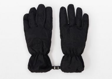 STONE ISLAND Ανδρικό Μαύρο Coated Nylon Metal in Econyl® Gloves - STONE ISLAND - 