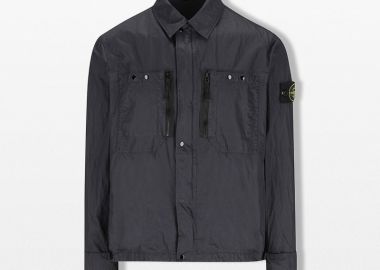 STONE ISLAND Ανδρικό Μπλε Long Sleeved Shirt - STONE ISLAND - 